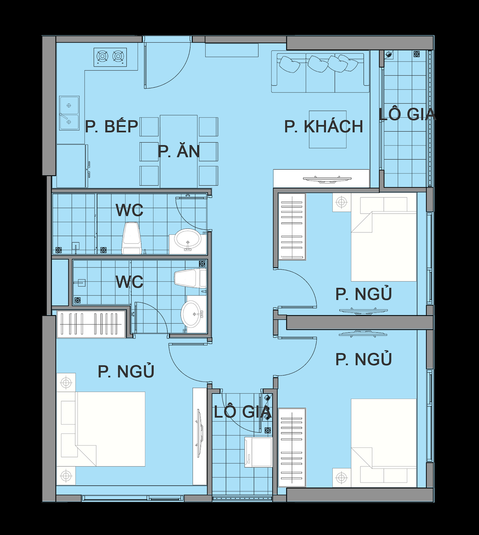 Cần bán căn góc 3 phòng ngủ view đường tường bích hoạ toà S2.02 Vinhomes Smart City 2