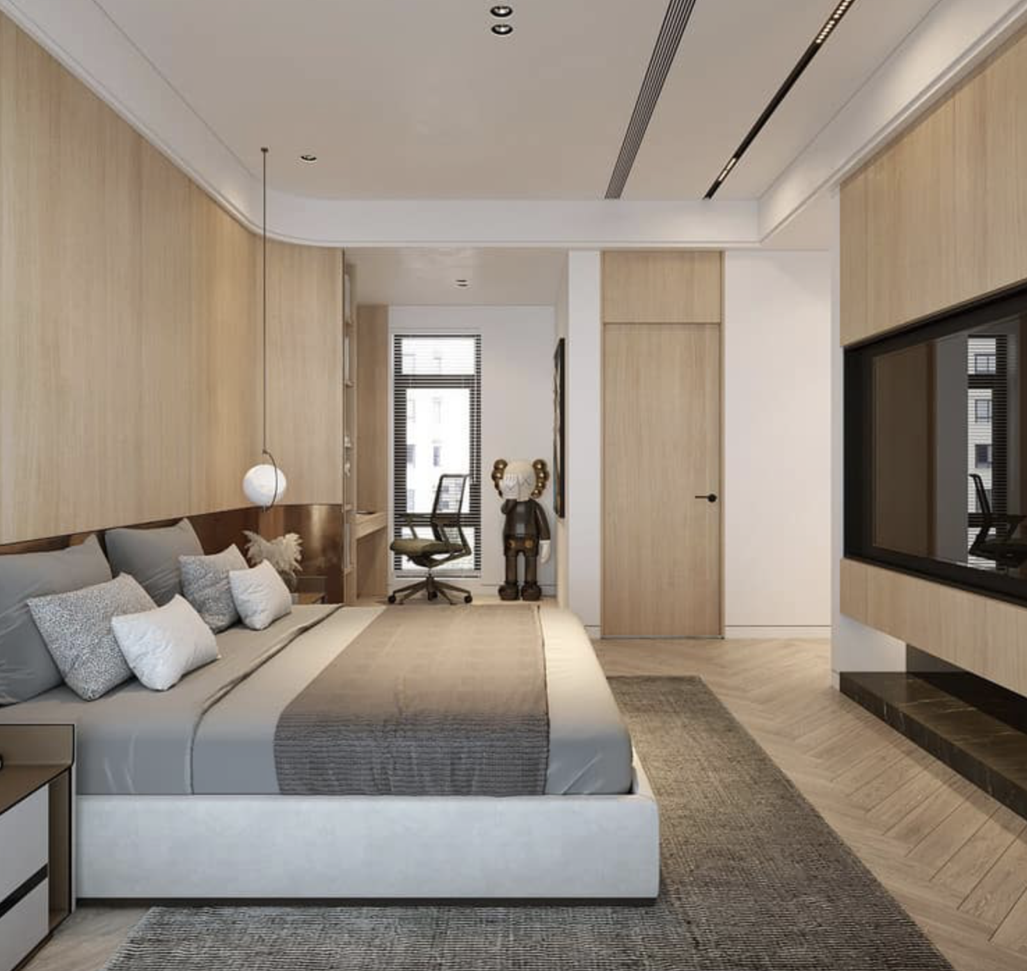 Cho thuê căn góc 3 ngủ view Đường dạo Kimono SA1 The Sakura Vinhomes Smart City 4