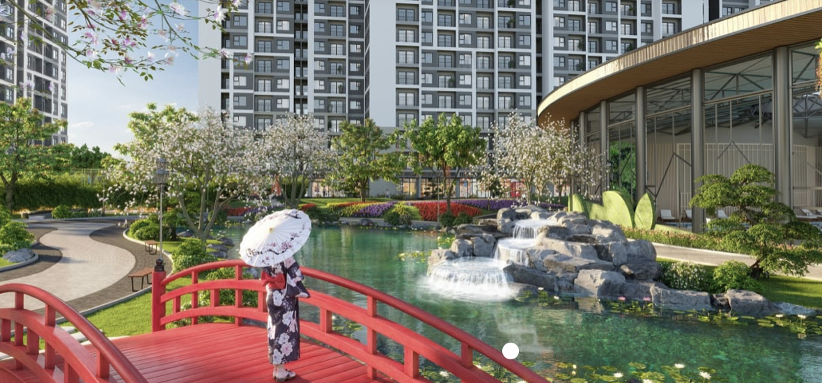 Bán căn hộ 1 Phòng ngủ view Chòi nghỉ trà đạo toà SA1 The Sakura Vinhomes Smart City