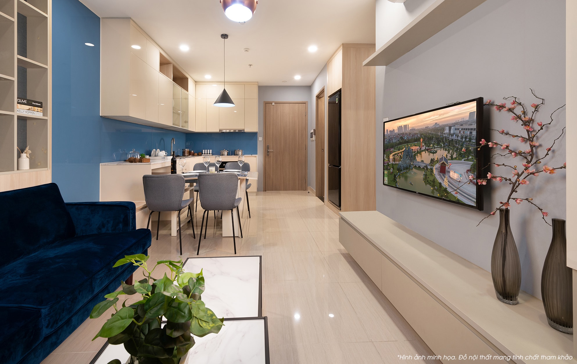 Cho thuê căn hộ 1 phòng ngủ view trường học toà S1.06 The Sapphire 1 Vinhomes Smart City