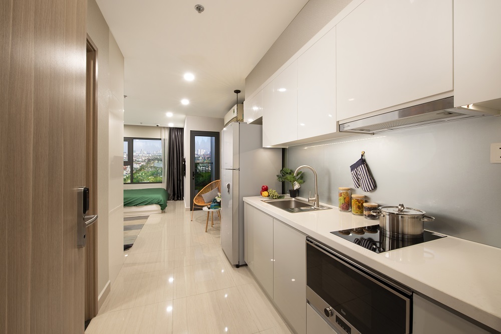 Cho thuê căn hộ Studio full đồ view đường tường bích hoạ toà S1.03 Vinhomes Smart City